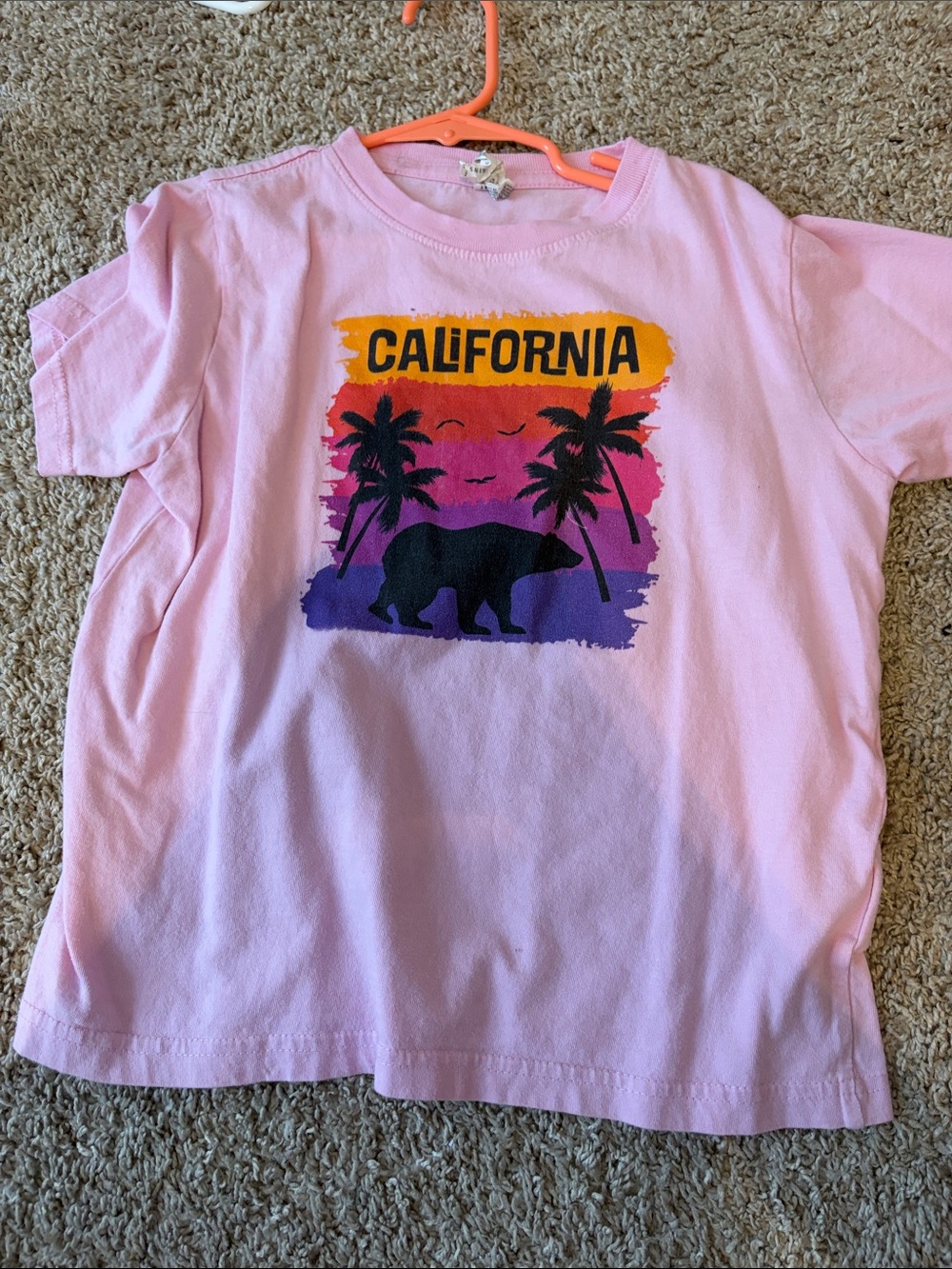Rabbit Skins Pink California Sunset Graphic Tee
